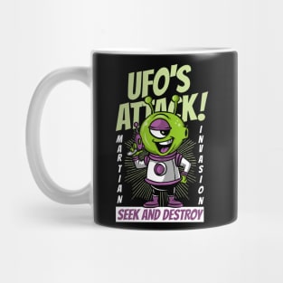 UFO Alien Seek And Destroy Mug